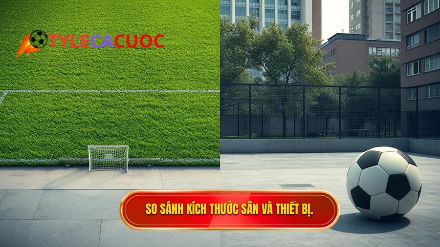 Sự khác biệt về kích thước sân và trang thiết bị
